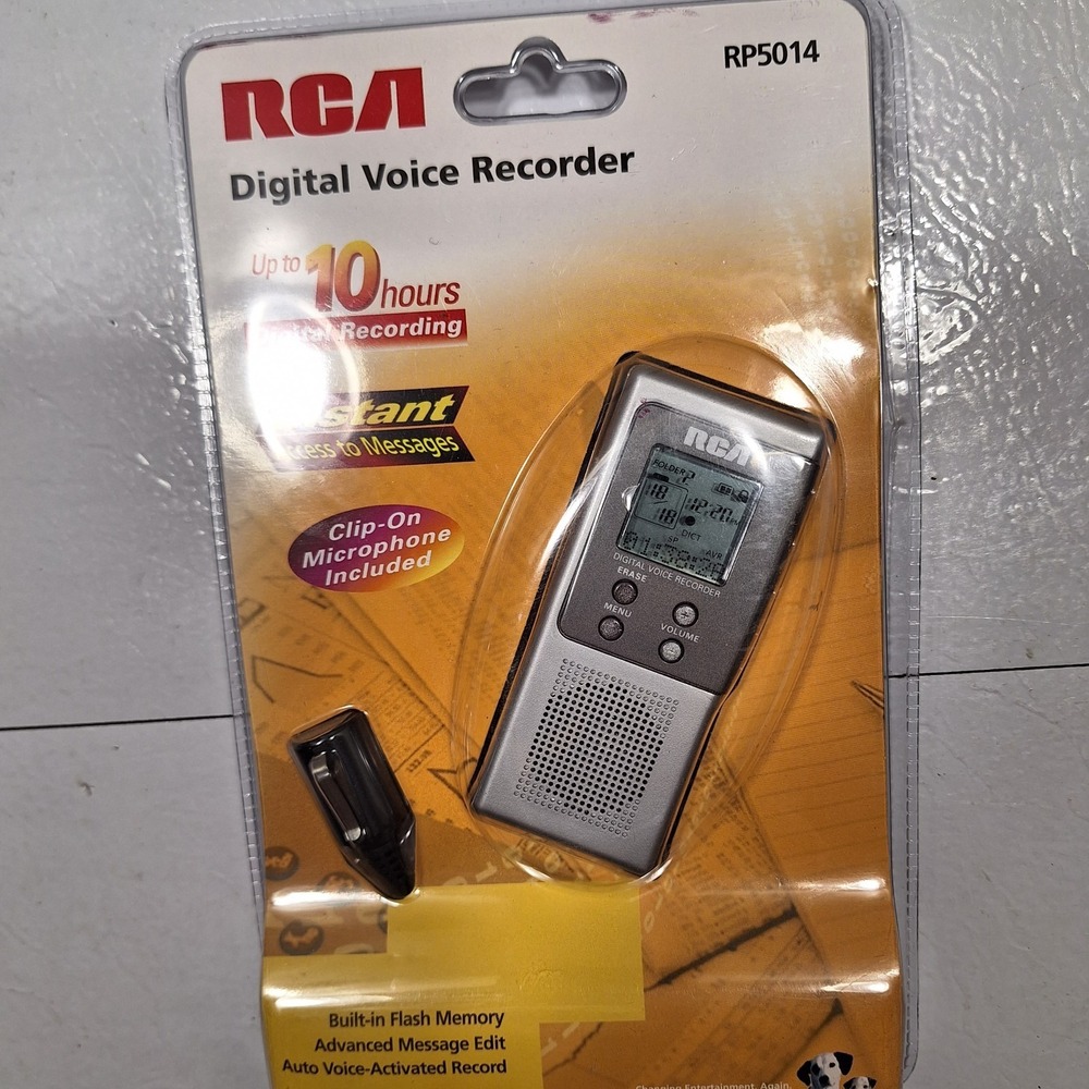 RCA RP5014 Digital Voice Recorder Transfer Manage Share *New NOS
